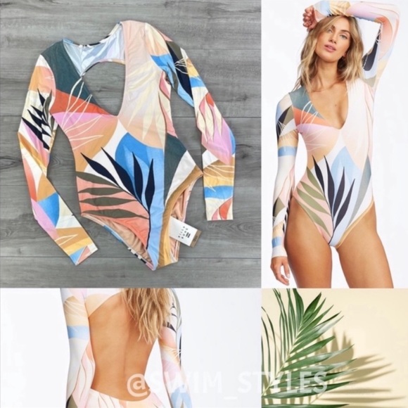 billabong last rays long sleeve swimsuit